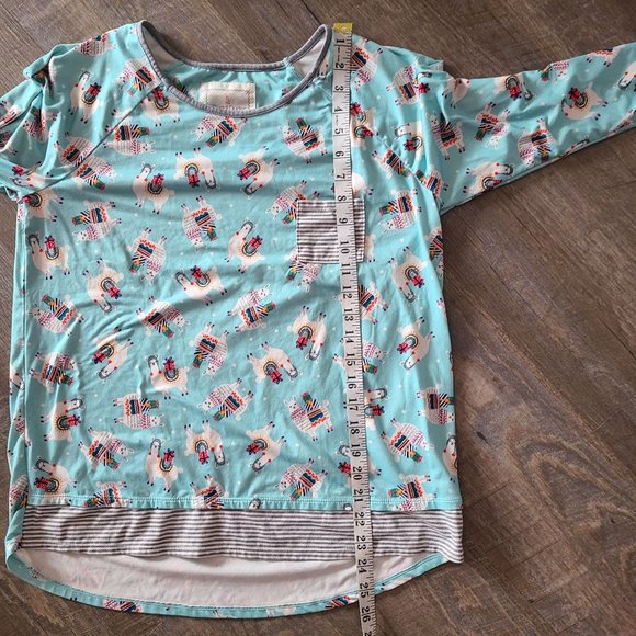 Cuddl Duds US Women's Size M Long Sleeve LLama Pajama Top Soft Stretch - Picture 9 of 10